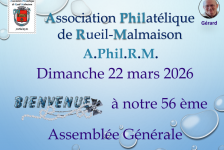 Assemblée Générale 2026 de l&rsquo;Association Philatélique de Rueil-Malmaison