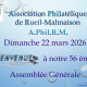Assemblée Générale 2026 de l&rsquo;Association Philatélique de Rueil-Malmaison