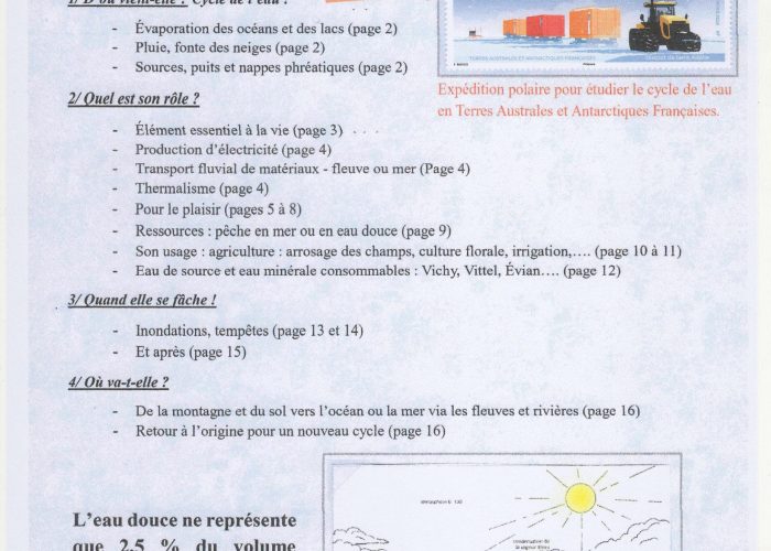 Histoire d’eau
